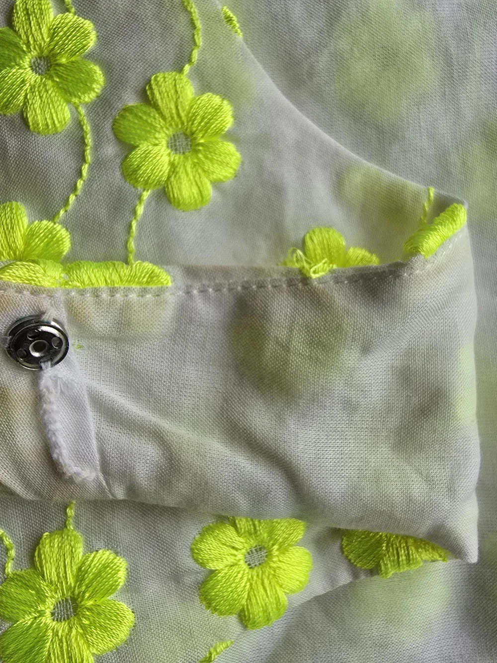 J.CREW Women’s Embroidered Floral Top Cotton Size 4